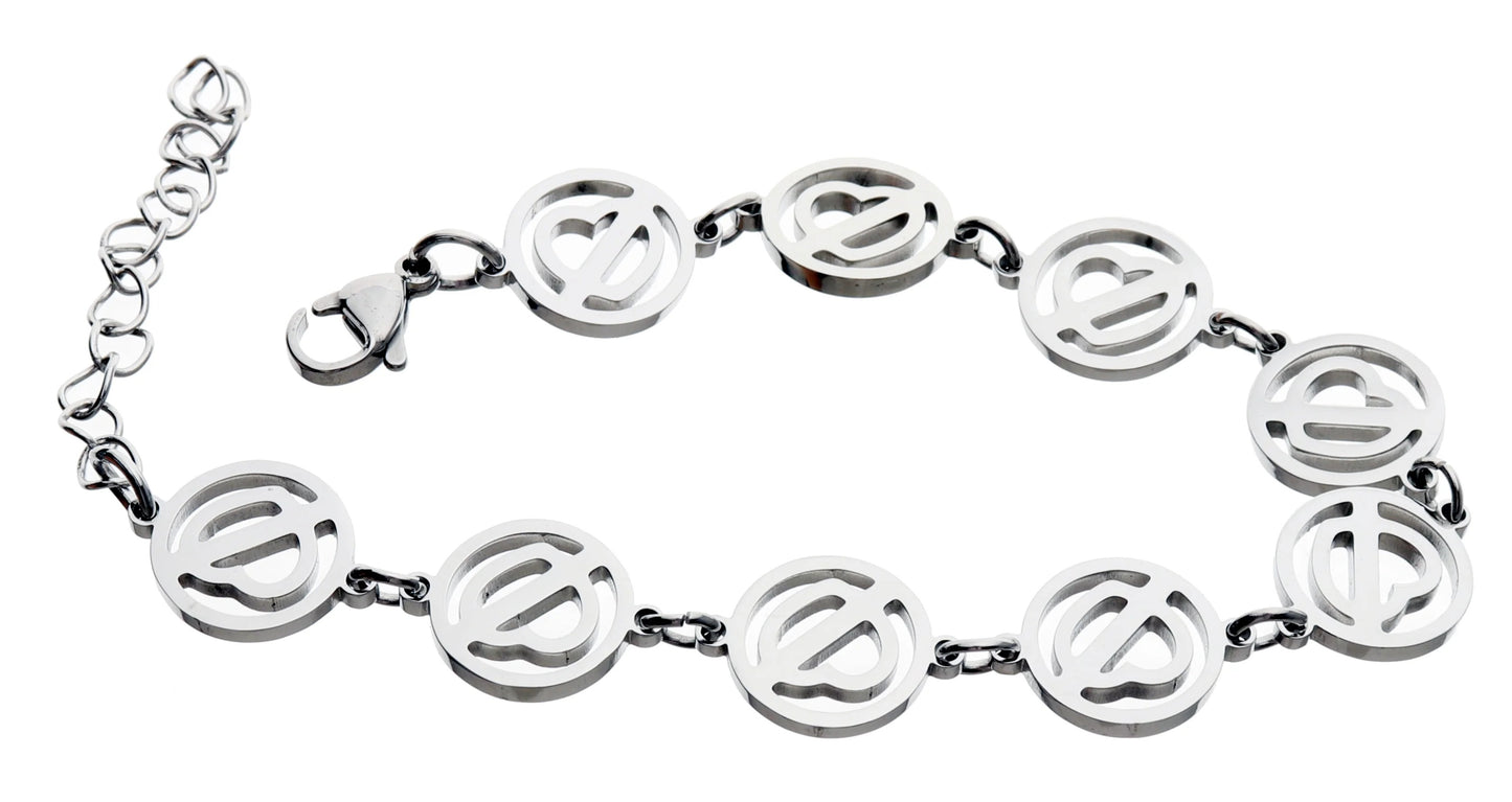 NO TE ENAMORES BRACELET (14K WHITE GOLD LIFETIME WARRANTY)