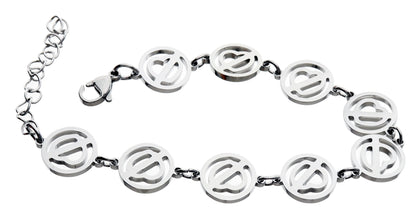 NO TE ENAMORES BRACELET (14K WHITE GOLD LIFETIME WARRANTY)