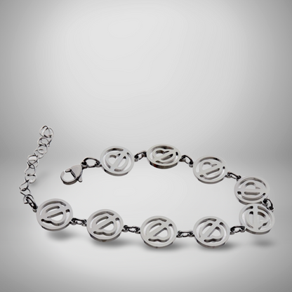 NO TE ENAMORES BRACELET (14K WHITE GOLD LIFETIME WARRANTY)