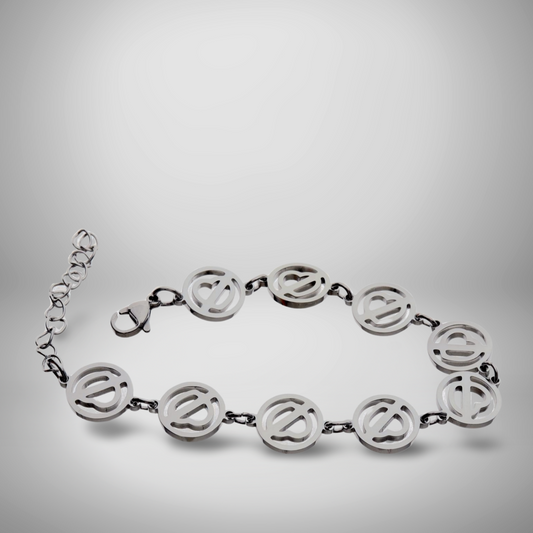 NO TE ENAMORES BRACELET (14K WHITE GOLD LIFETIME WARRANTY)